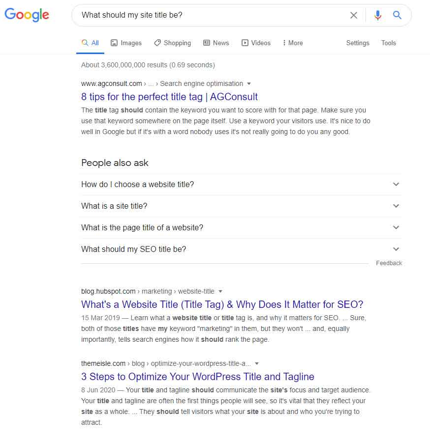 General Search Results